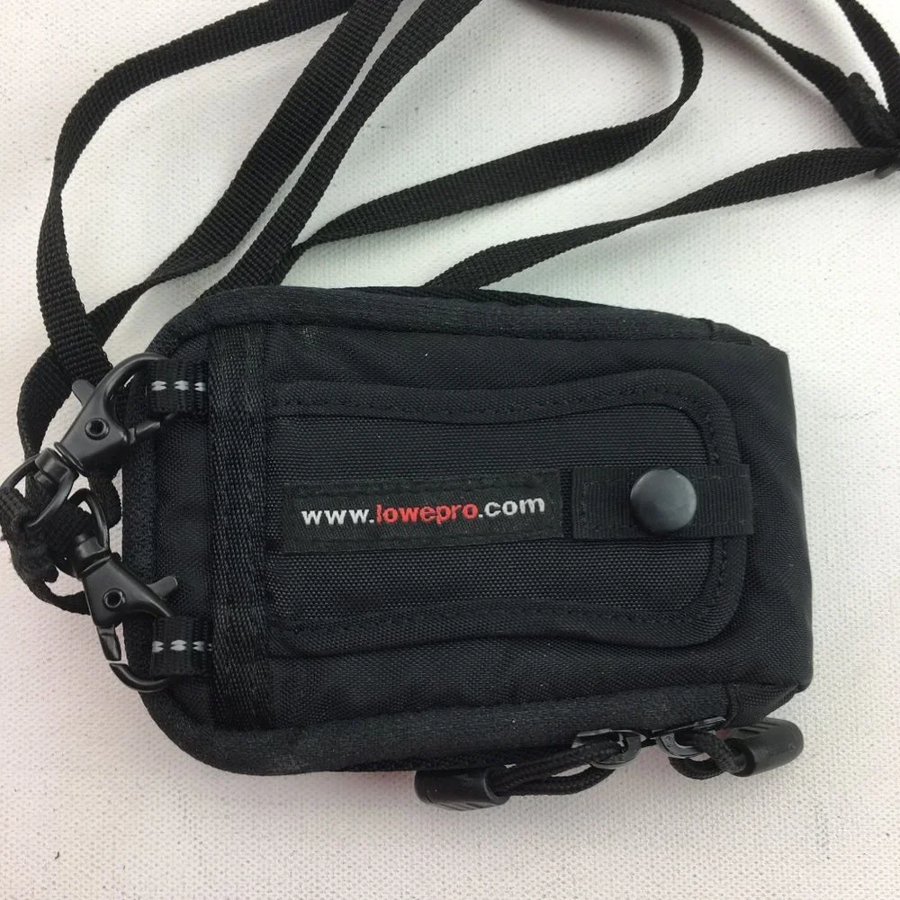 Lowe Pro Red Black Camera Carrying Case Shoulder Neck Strap Belt Loop